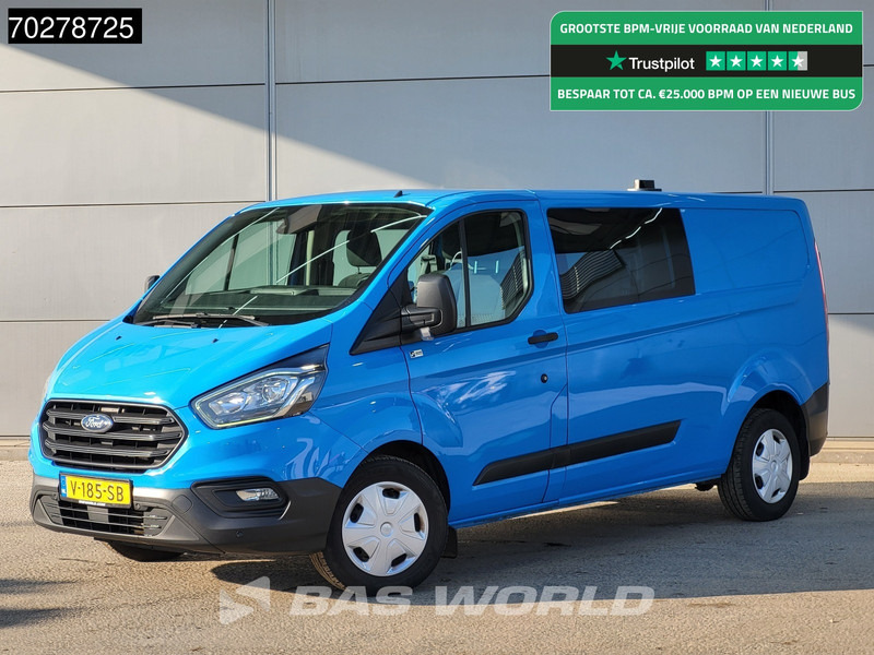 Furgoneta pequeña Ford Transit Custom 130PK Dubbel Cabine Automaat Euro6 Trekhaak Airco Cruise Parkeersensoren DC Doka Mixto 4m3 Airco Trekhaak Cruise control: foto 1