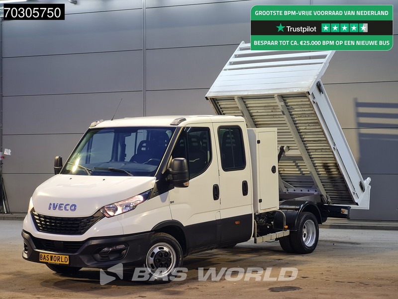 Iveco Daily 35C14 Dubbel Cabine Kipper met Kist Dubbellucht 3,5t Trekhaak Airco Cruise Euro6 Tipper Benne Kieper Airco Trekhaak Cruise contr - Furgoneta basculante: foto 1 Iveco Daily 35C14 Dubbel Cabine Kipper met Kist Dubbellucht 3,5t Trekhaak Airco Cruise Euro6 Tipper Benne Kieper Airco Trekhaak Cruise contr - Furgoneta basculante: foto 1