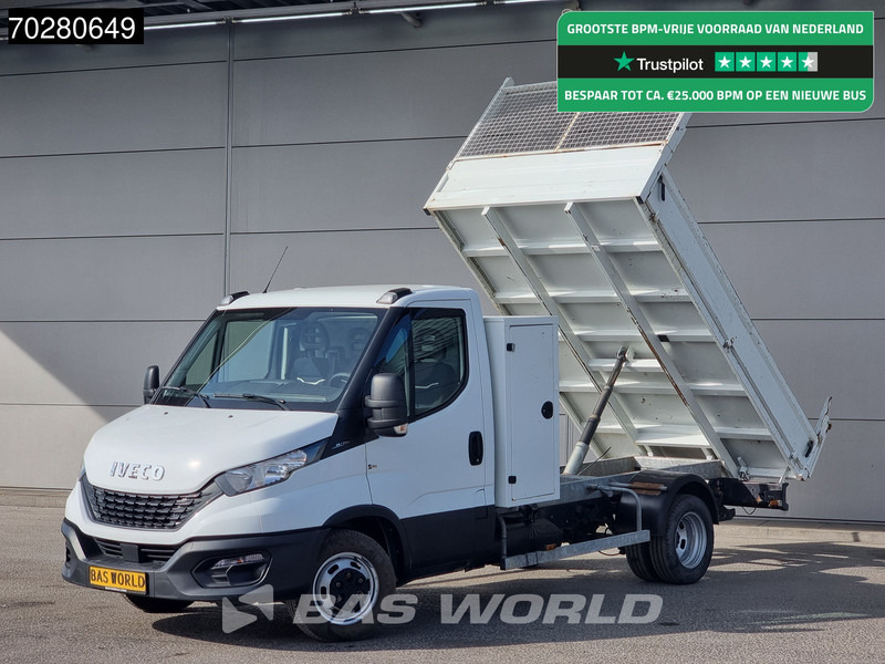 Iveco Daily 35C14 Kipper met Kist Dubbellucht 3,5t Trekhaak Airco Cruise Euro6 Kieper Tipper Benne Airco Trekhaak Cruise control - Furgoneta basculante: foto 1 Iveco Daily 35C14 Kipper met Kist Dubbellucht 3,5t Trekhaak Airco Cruise Euro6 Kieper Tipper Benne Airco Trekhaak Cruise control - Furgoneta basculante: foto 1