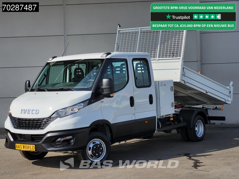 Iveco Daily 35C16 3.0L Kipper met Kist Dubbel Cabine 3,5t Trekhaak Navi Airco Cruise Camera Euro6 Kieper Tipper Benne 2m3 Airco Cruise contr - Furgoneta basculante: foto 1 Iveco Daily 35C16 3.0L Kipper met Kist Dubbel Cabine 3,5t Trekhaak Navi Airco Cruise Camera Euro6 Kieper Tipper Benne 2m3 Airco Cruise contr - Furgoneta basculante: foto 1