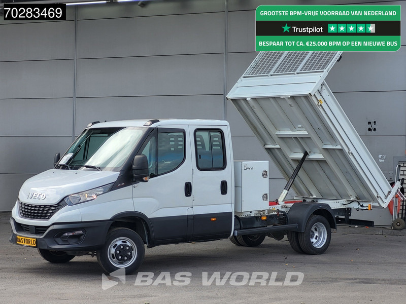 Iveco Daily 35C16 3.0L Kipper met Kist Dubbel Cabine Dubbellucht 3,5t Trekhaak Navi Airco Cruise Camera Euro6 Kieper Tipper Benne 2m3 Airco - Furgoneta basculante: foto 1 Iveco Daily 35C16 3.0L Kipper met Kist Dubbel Cabine Dubbellucht 3,5t Trekhaak Navi Airco Cruise Camera Euro6 Kieper Tipper Benne 2m3 Airco - Furgoneta basculante: foto 1