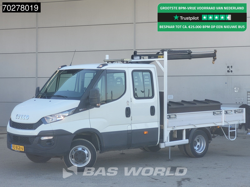 Iveco Daily 50C17 3.0L Automaat DC Open laadbak Kraan Hiab 017T-2 Airco APK 10-2025 Pickup Crane Kraanwagen Pritsche Airco Dubbel cabine - Furgoneta caja abierta: foto 1 Iveco Daily 50C17 3.0L Automaat DC Open laadbak Kraan Hiab 017T-2 Airco APK 10-2025 Pickup Crane Kraanwagen Pritsche Airco Dubbel cabine - Furgoneta caja abierta: foto 1