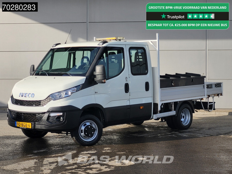 Iveco Daily 50C17 3,0L Automaat HIAB 017T-2 DC Open laadbak Dubbellucht Airco Euro6 Pickup Crane Kraanwagen Pritsche Airco Dubbel cabine - Furgoneta caja abierta: foto 1 Iveco Daily 50C17 3,0L Automaat HIAB 017T-2 DC Open laadbak Dubbellucht Airco Euro6 Pickup Crane Kraanwagen Pritsche Airco Dubbel cabine - Furgoneta caja abierta: foto 1