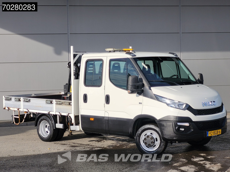 Iveco Daily 50C17 3,0L Automaat HIAB 017T-2 DC Open laadbak Dubbellucht Airco Euro6 Pickup Crane Kraanwagen Pritsche Airco Dubbel cabine - Furgoneta caja abierta: foto 3 Iveco Daily 50C17 3,0L Automaat HIAB 017T-2 DC Open laadbak Dubbellucht Airco Euro6 Pickup Crane Kraanwagen Pritsche Airco Dubbel cabine - Furgoneta caja abierta: foto 3