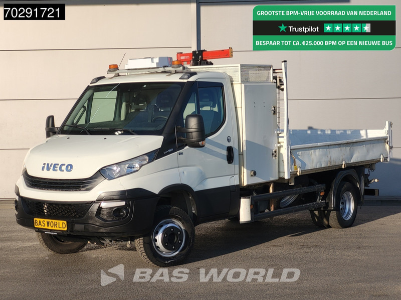 Iveco Daily 70C18 3.0L Open Laadbak 500KG Kraan Kraanwagen Open Laadbak 3,5t Trekhaak Airco Cruise Euro6 Kraan Crane Kranwagen Pritsche Pick - Furgoneta caja abierta: foto 1 Iveco Daily 70C18 3.0L Open Laadbak 500KG Kraan Kraanwagen Open Laadbak 3,5t Trekhaak Airco Cruise Euro6 Kraan Crane Kranwagen Pritsche Pick - Furgoneta caja abierta: foto 1