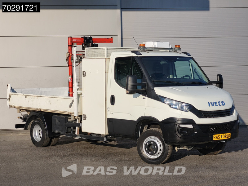 Furgoneta caja abierta Iveco Daily 70C18 3.0L Open Laadbak 500KG Kraan Kraanwagen Open Laadbak 3,5t Trekhaak Airco Cruise Euro6 Kraan Crane Kranwagen Pritsche Pick: foto 10