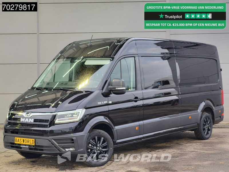 MAN TGE 3.180 Automaat 180PK L4H3 LED Airco Cruise Trekhaak Camera Parkeersensoren L3H2 14m3 Airco Trekhaak - Furgón: foto 1 MAN TGE 3.180 Automaat 180PK L4H3 LED Airco Cruise Trekhaak Camera Parkeersensoren L3H2 14m3 Airco Trekhaak - Furgón: foto 1