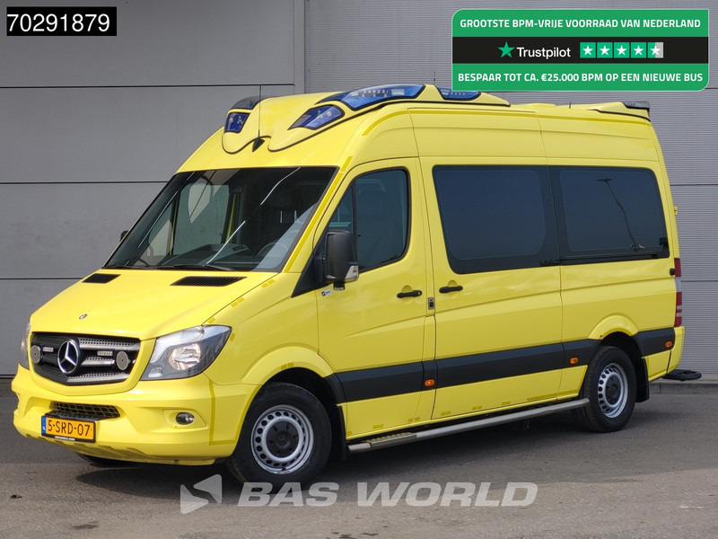 Mercedes-Benz Sprinter 319 CDI Marge! 3.0L V6 Automaat 2x Schuifdeur Airco Cruise Euro6 Krankenwagen Rettungswagen 8m3 Airco Cruise control - Ambulancia: foto 1 Mercedes-Benz Sprinter 319 CDI Marge! 3.0L V6 Automaat 2x Schuifdeur Airco Cruise Euro6 Krankenwagen Rettungswagen 8m3 Airco Cruise control - Ambulancia: foto 1
