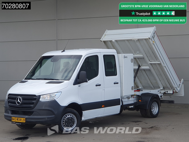 Mercedes-Benz Sprinter 514 CDI Kipper met Kist Dubbel Cabine Dubbellucht 3,5t Trekhaak Airco Cruise Euro6 Kieper Tipper Benne Airco Dubbel cabine Trekh - Furgoneta basculante: foto 1 Mercedes-Benz Sprinter 514 CDI Kipper met Kist Dubbel Cabine Dubbellucht 3,5t Trekhaak Airco Cruise Euro6 Kieper Tipper Benne Airco Dubbel cabine Trekh - Furgoneta basculante: foto 1