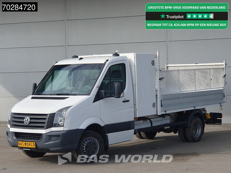 Volkswagen Crafter 136pk Open Laadbak met Kist Dubbellucht 3,5t Trekhaak Airco Euro6 Tipper Benne Kieper Trekhaak - Furgoneta caja abierta: foto 1 Volkswagen Crafter 136pk Open Laadbak met Kist Dubbellucht 3,5t Trekhaak Airco Euro6 Tipper Benne Kieper Trekhaak - Furgoneta caja abierta: foto 1