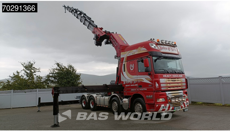 DAF XF105.510 XF 8X4 Palfinger PK150.002 9x Extensions Winch Big-Axle Euro 5 Kran Crane - Camión caja abierta, Camión grúa: foto 2 DAF XF105.510 XF 8X4 Palfinger PK150.002 9x Extensions Winch Big-Axle Euro 5 Kran Crane - Camión caja abierta, Camión grúa: foto 2