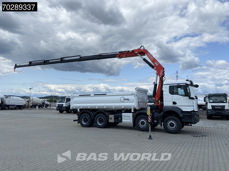 MAN TGS 35.440 8X4 NEW! Fassi F275.026 Kran Crane 13m3 3-Sided Tipper Big-Axle Euro 6 - Camión volquete, Camión grúa: foto 3 MAN TGS 35.440 8X4 NEW! Fassi F275.026 Kran Crane 13m3 3-Sided Tipper Big-Axle Euro 6 - Camión volquete, Camión grúa: foto 3