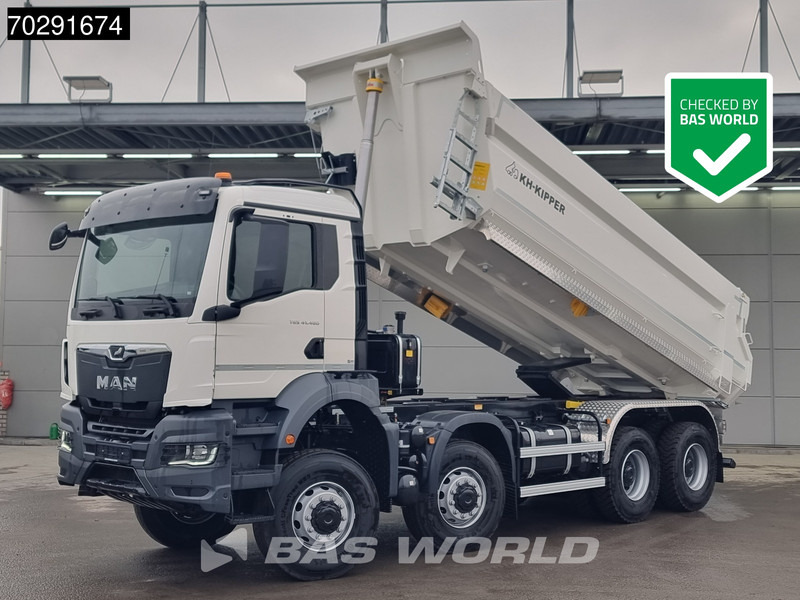 MAN TGS 41.480 8X8 8x8 20m3 KH Kipper tarpaulin Manual Big-axle Steel suspension Euro 6 - Camión volquete: foto 1 MAN TGS 41.480 8X8 8x8 20m3 KH Kipper tarpaulin Manual Big-axle Steel suspension Euro 6 - Camión volquete: foto 1