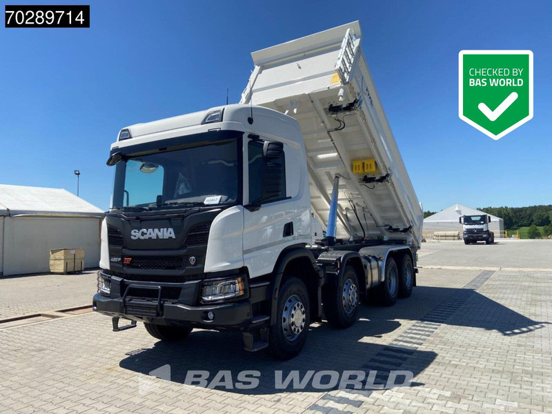 Scania P420 8X4 NEW! 13,5m3 3-way tipper Hardox450 Steel Steelsuspension Euro 6 - Camión volquete: foto 1 Scania P420 8X4 NEW! 13,5m3 3-way tipper Hardox450 Steel Steelsuspension Euro 6 - Camión volquete: foto 1