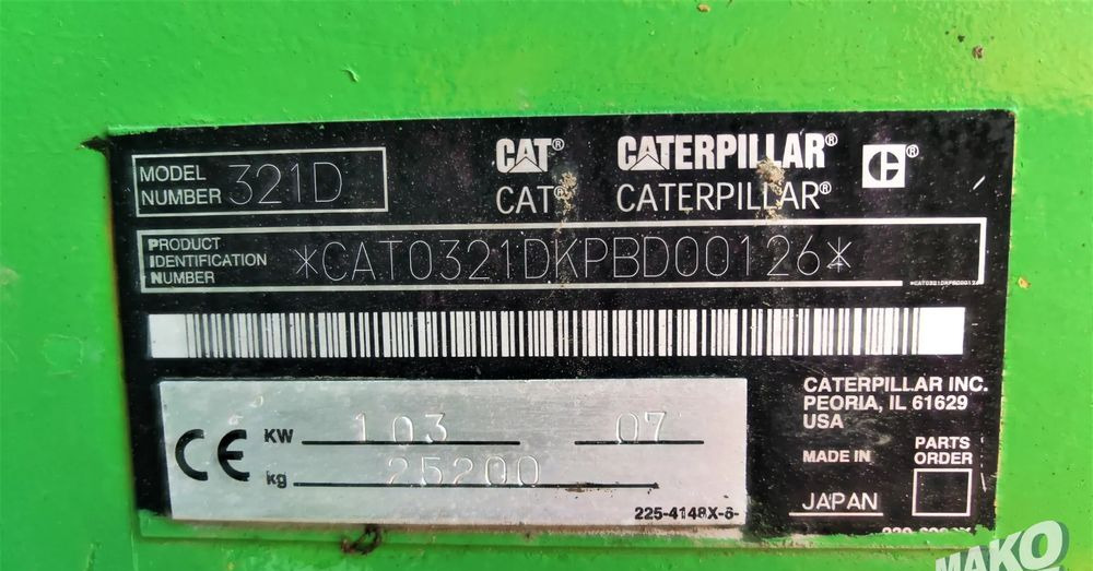 Caterpillar 321D - Excavadora de cadenas: foto 4 Caterpillar 321D - Excavadora de cadenas: foto 4