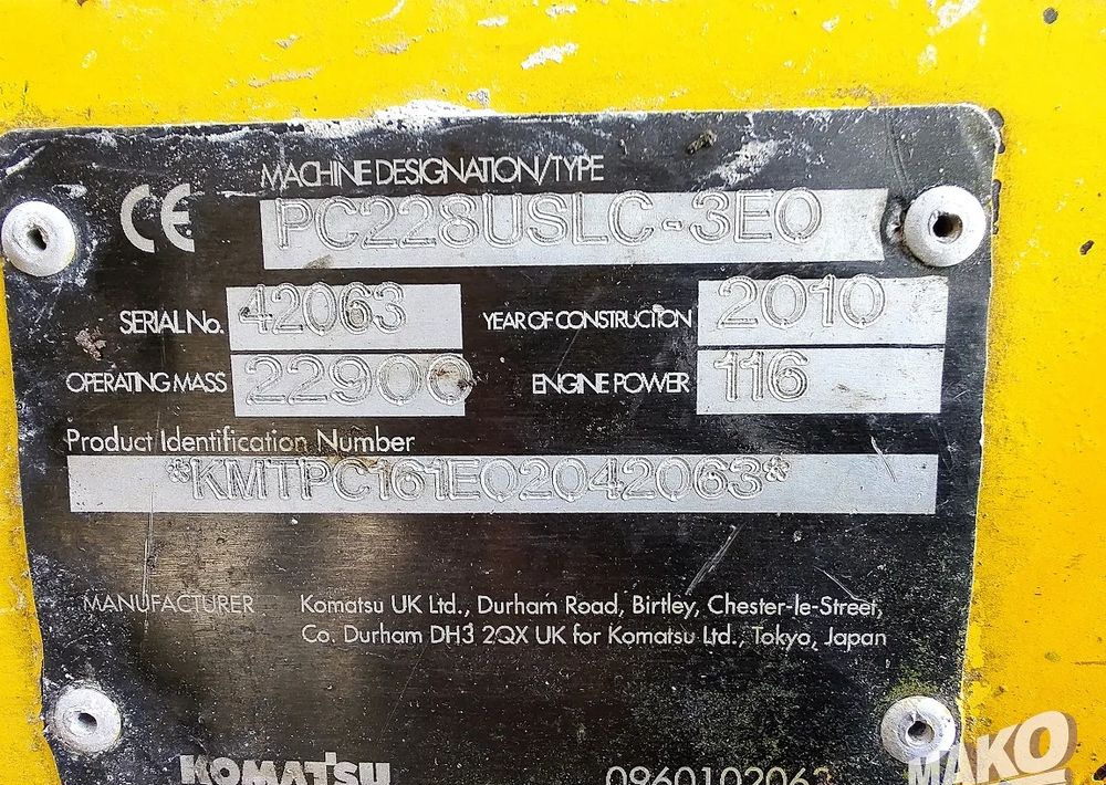Leasing para  Komatsu PC228USLC-3 Komatsu PC228USLC-3: foto 12