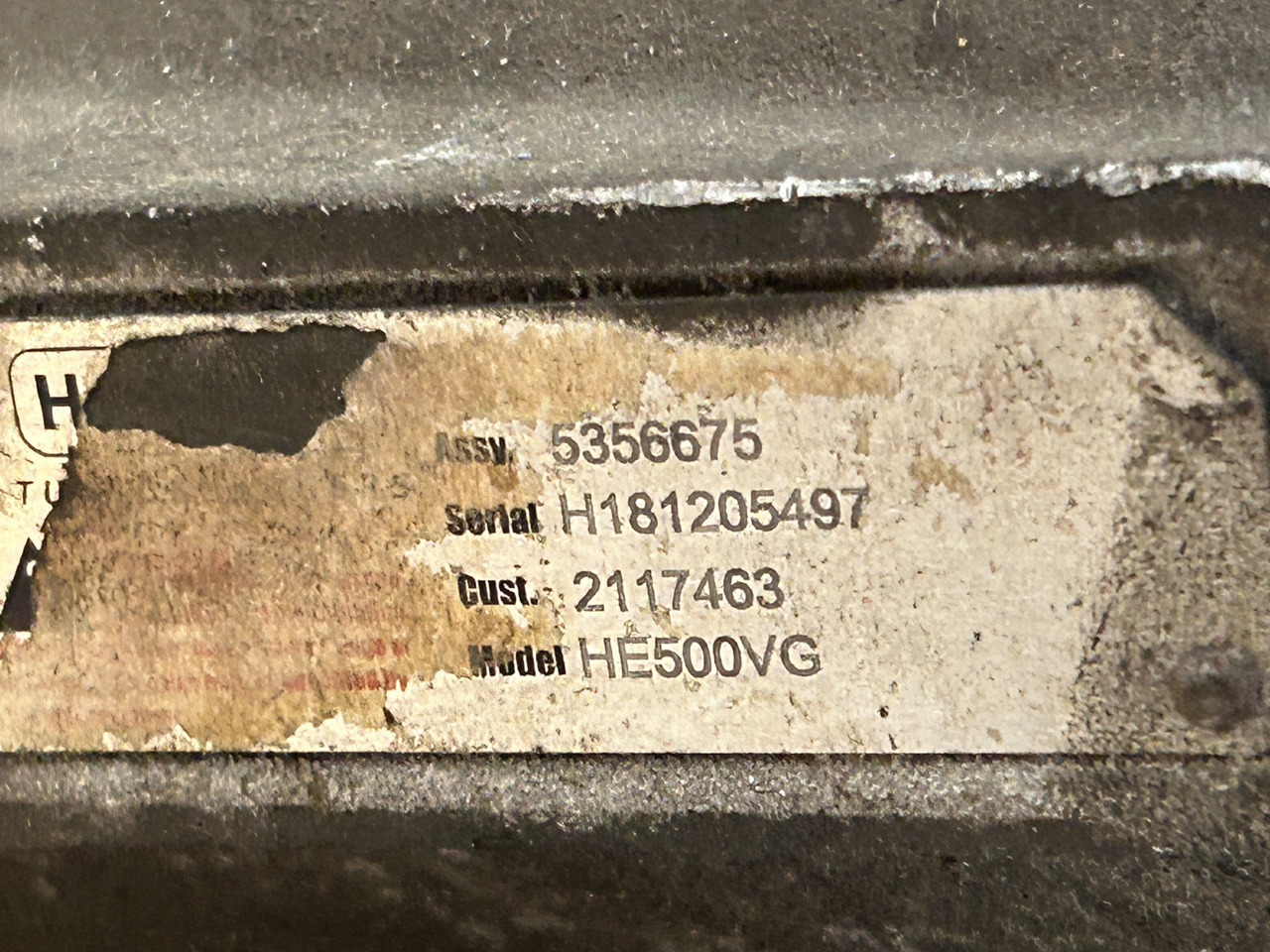Turbocompresor DAF TURBOCHARGER WITH VTG DAF XF 106 480: foto 12
