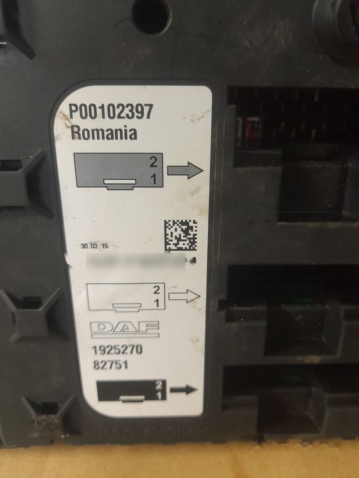 DAF XF 106 1925270 DAF XF 106 1925270 - Fusible para Camión: foto 2 DAF XF 106 1925270 DAF XF 106 1925270 - Fusible para Camión: foto 2