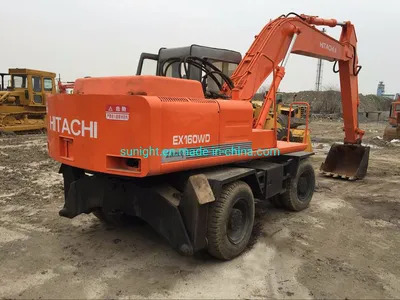 Good Price Tyre Excavator Hitachi 160 Wheel Excavator Original From Japan for Sale - Excavadora de ruedas: foto 1 Good Price Tyre Excavator Hitachi 160 Wheel Excavator Original From Japan for Sale - Excavadora de ruedas: foto 1