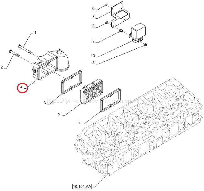 FPT IVECO CASE Cursor11 EURO 6 F3GFE613A B001 5801863562/5801690111 air inlet manifold 504074687 - Colector de admisión: foto 1 FPT IVECO CASE Cursor11 EURO 6 F3GFE613A B001 5801863562/5801690111 air inlet manifold 504074687 - Colector de admisión: foto 1