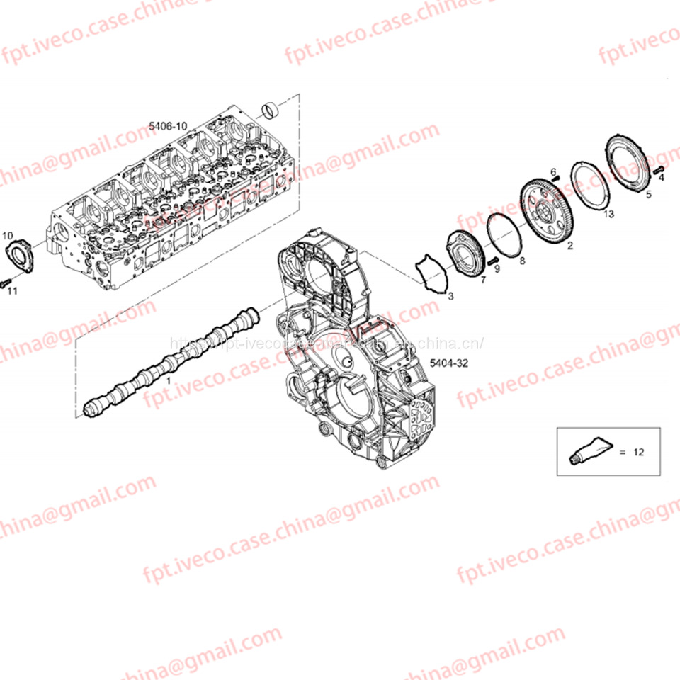 FPT IVECO CASE Cursor9Bus F2CFE612D*J231/F2CFE612A*J098 5802748674 CAMSHAFT 504254723 - Árbol de levas para Autobús: foto 3 FPT IVECO CASE Cursor9Bus F2CFE612D*J231/F2CFE612A*J098 5802748674 CAMSHAFT 504254723 - Árbol de levas para Autobús: foto 3