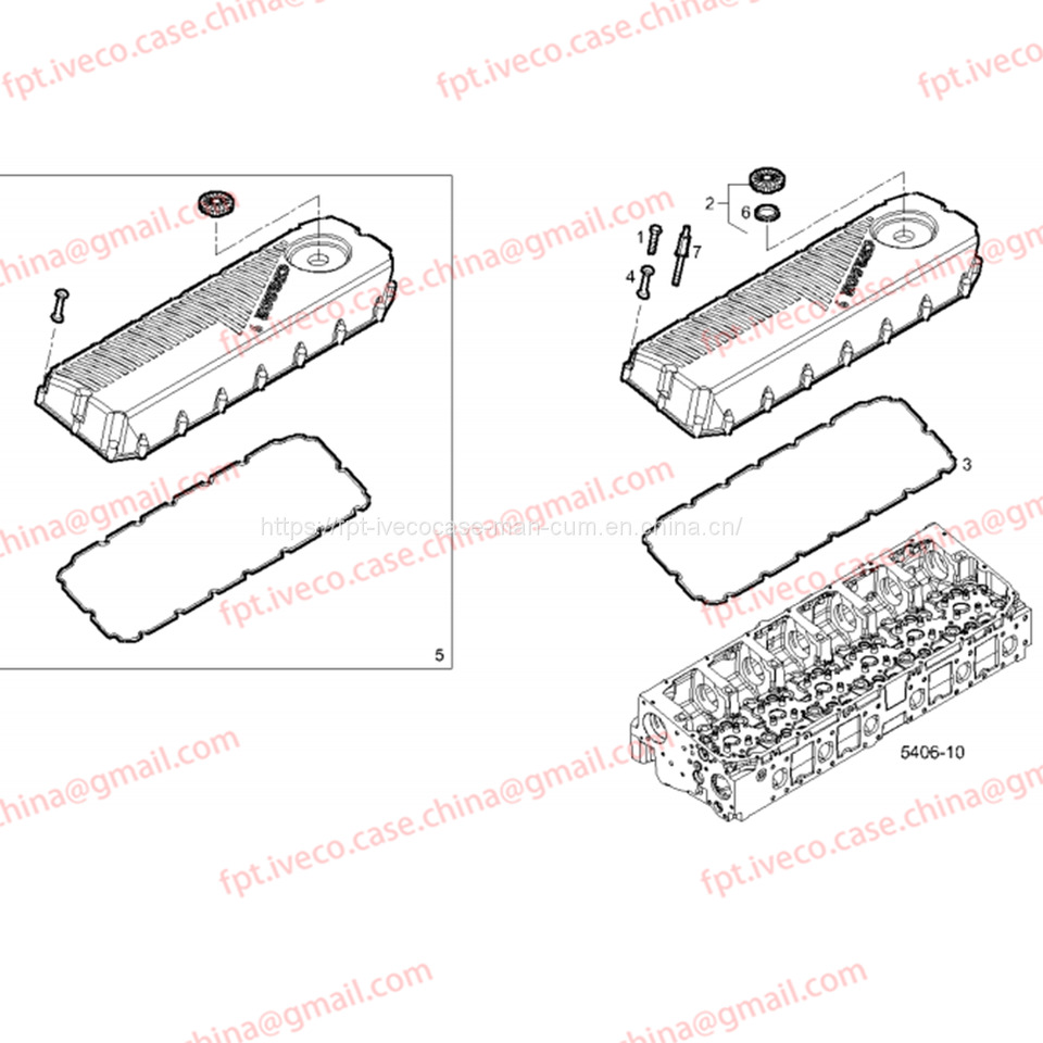 FPT IVECO CASE Cursor9Bus F2CFE612D*J231/F2CFE612A*J098 5802748674 Cylinder head cover 5801886274 - Cabezal de bloque para Autobús: foto 3 FPT IVECO CASE Cursor9Bus F2CFE612D*J231/F2CFE612A*J098 5802748674 Cylinder head cover 5801886274 - Cabezal de bloque para Autobús: foto 3