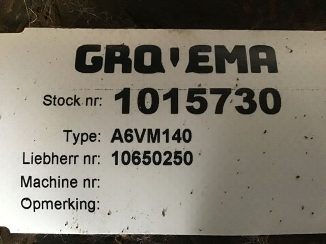 Liebherr A6VM140 - Motor hidráulico: foto 1 Liebherr A6VM140 - Motor hidráulico: foto 1