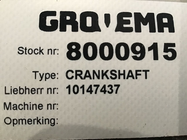 Liebherr Crankshaft - Cigüeñal: foto 2 Liebherr Crankshaft - Cigüeñal: foto 2