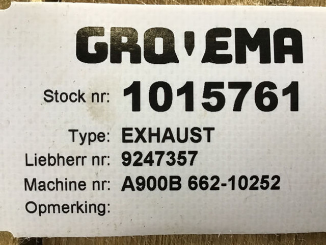 Liebherr Exhaust Silencer - Silenciador: foto 1 Liebherr Exhaust Silencer - Silenciador: foto 1