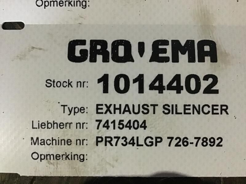 Liebherr Exhaust Silencer - Silenciador: foto 3 Liebherr Exhaust Silencer - Silenciador: foto 3