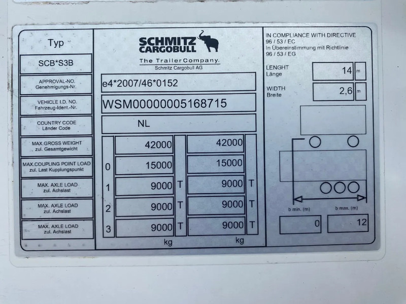 Semirremolque frigorífico Schmitz Cargobull SCB*3SB Frigo / Vector 1550 / SAF + Disc: foto 9 Semirremolque frigorífico Schmitz Cargobull SCB*3SB Frigo / Vector 1550 / SAF + Disc: foto 9