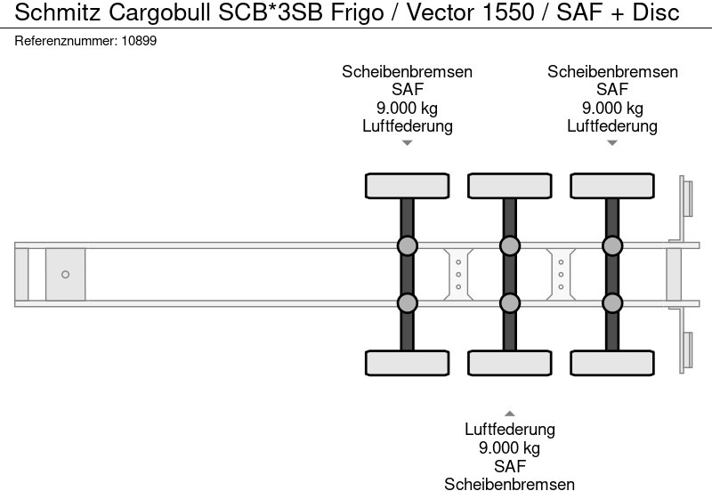 Semirremolque frigorífico Schmitz Cargobull SCB*3SB Frigo / Vector 1550 / SAF + Disc: foto 10 Semirremolque frigorífico Schmitz Cargobull SCB*3SB Frigo / Vector 1550 / SAF + Disc: foto 10