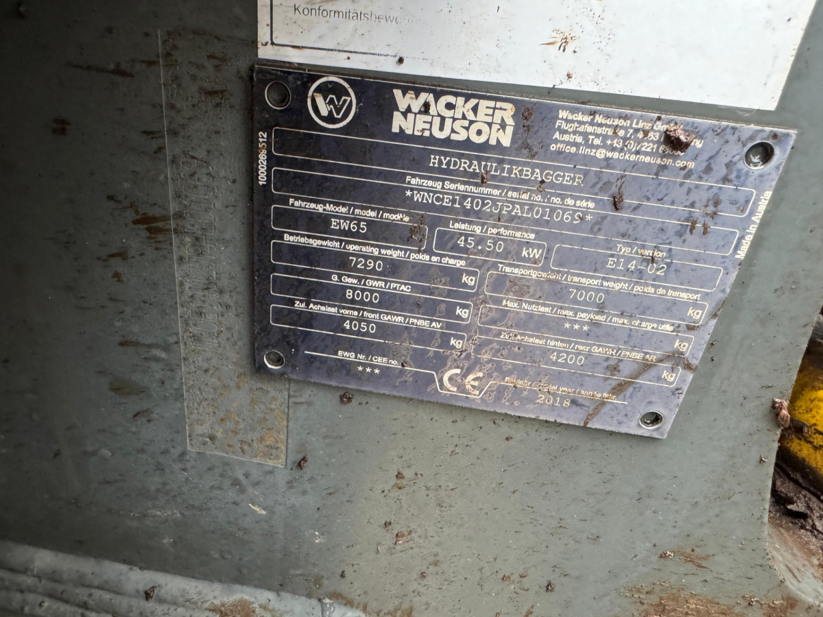 Excavadora de ruedas NEUSON EW65 E14-2 Powertilt 3x Schaufeln: foto 11