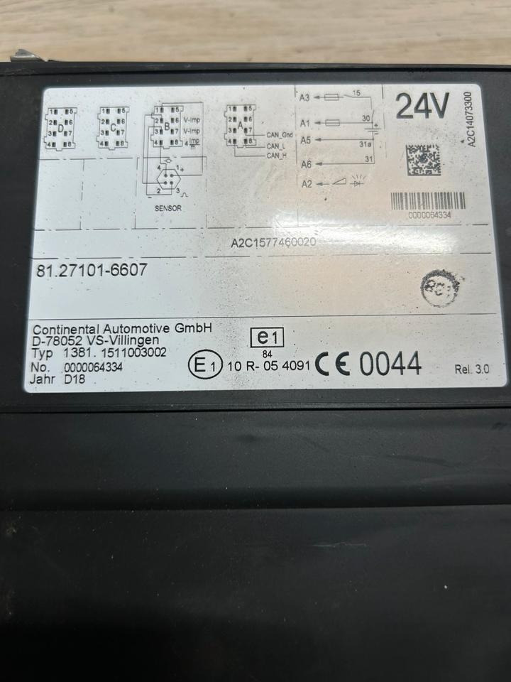 MAN EURO 6 Tachograph 81.27101-6607 - Tacógrafo: foto 5 MAN EURO 6 Tachograph 81.27101-6607 - Tacógrafo: foto 5