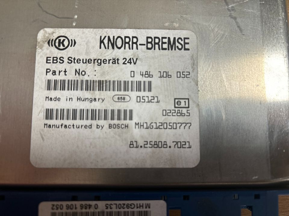 MAN KNORR-BREMSE EBS Elektronik 81.25808-7021 - Unidad de control para Camión: foto 2 MAN KNORR-BREMSE EBS Elektronik 81.25808-7021 - Unidad de control para Camión: foto 2