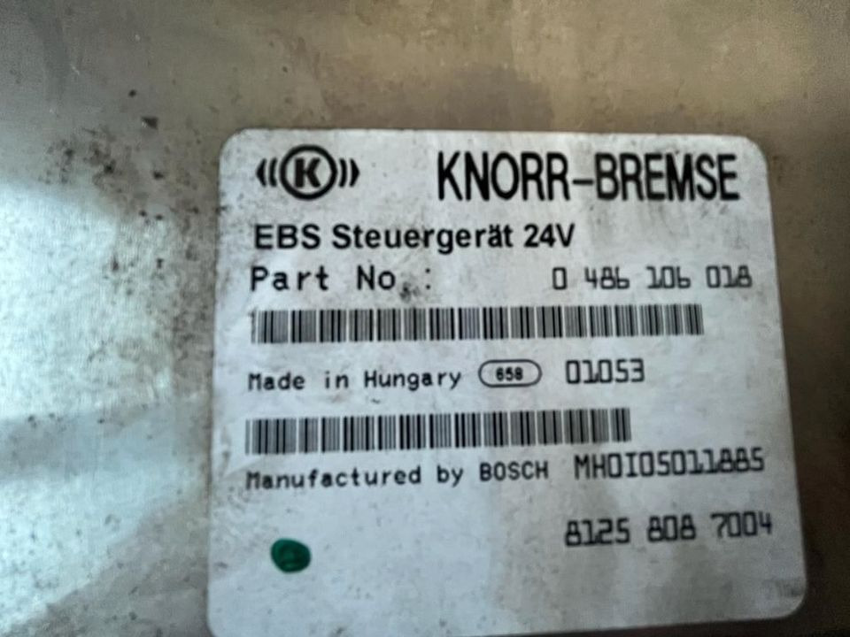 MAN KNORR BREMSE EBS Steuergerät 81.25808.7004 - Unidad de control para Camión: foto 2 MAN KNORR BREMSE EBS Steuergerät 81.25808.7004 - Unidad de control para Camión: foto 2