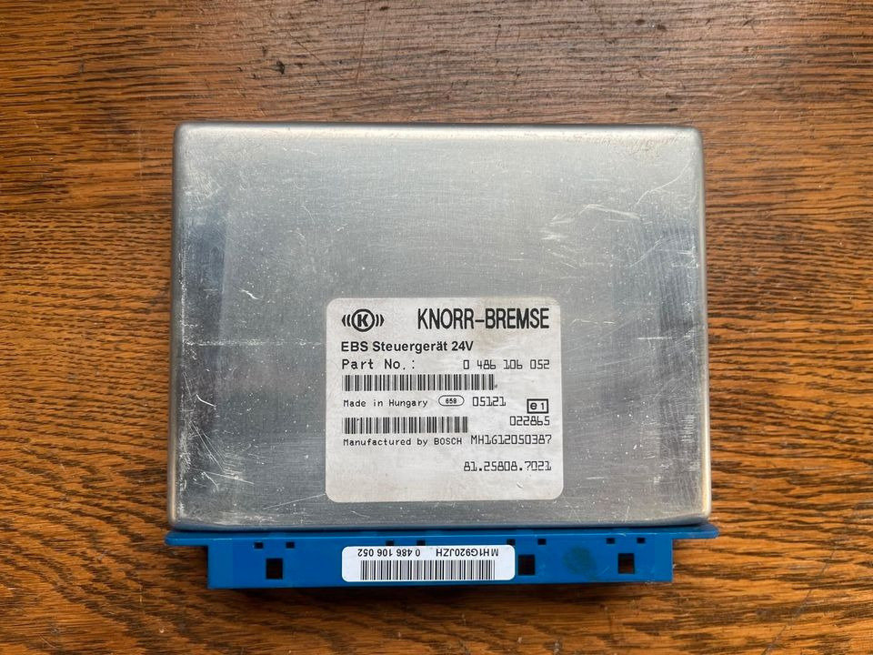 MAN KNORR-BREMSE EBS Steuergerät 81.25808-7021 - Unidad de control para Camión: foto 1 MAN KNORR-BREMSE EBS Steuergerät 81.25808-7021 - Unidad de control para Camión: foto 1