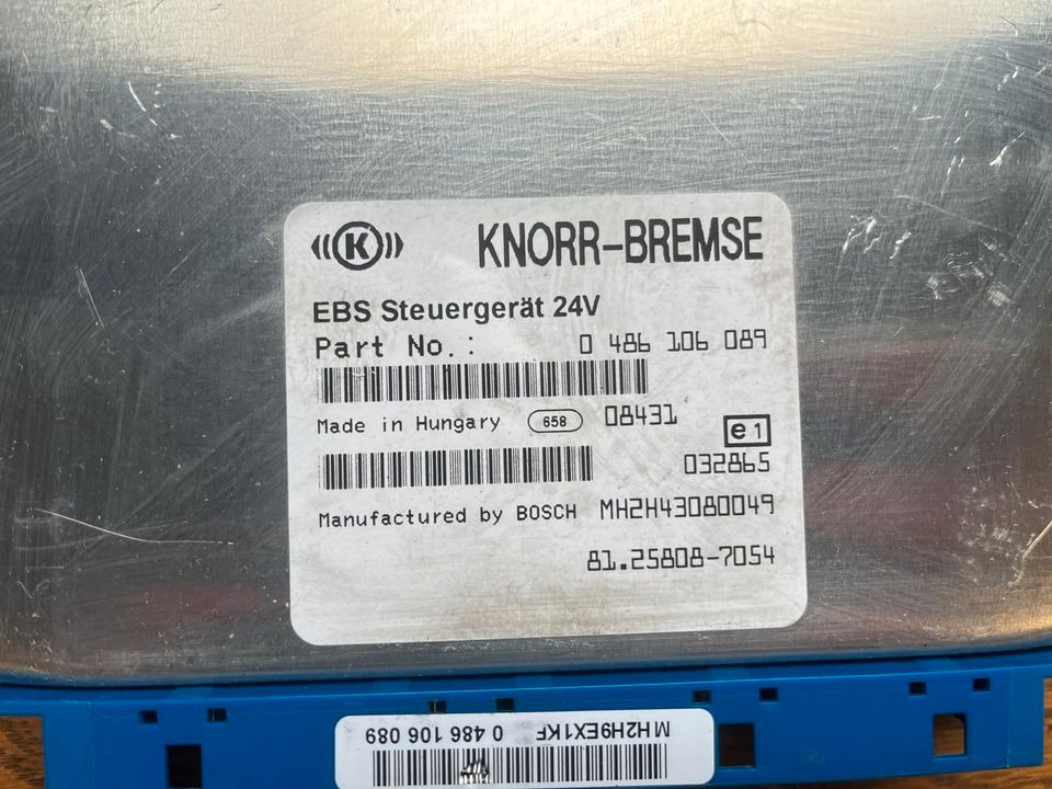 MAN KNORR-BREMSE EBS Steuergerät 81.25808-7054 - Unidad de control para Camión: foto 2 MAN KNORR-BREMSE EBS Steuergerät 81.25808-7054 - Unidad de control para Camión: foto 2