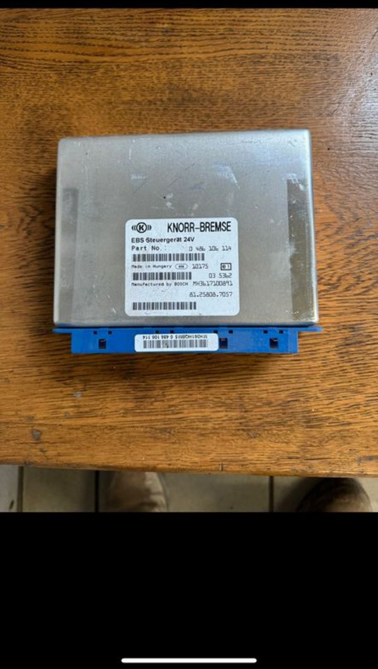 MAN KNORR-BREMSE EBS Steuergerät 81.25808-7057 - Unidad de control para Camión: foto 1 MAN KNORR-BREMSE EBS Steuergerät 81.25808-7057 - Unidad de control para Camión: foto 1