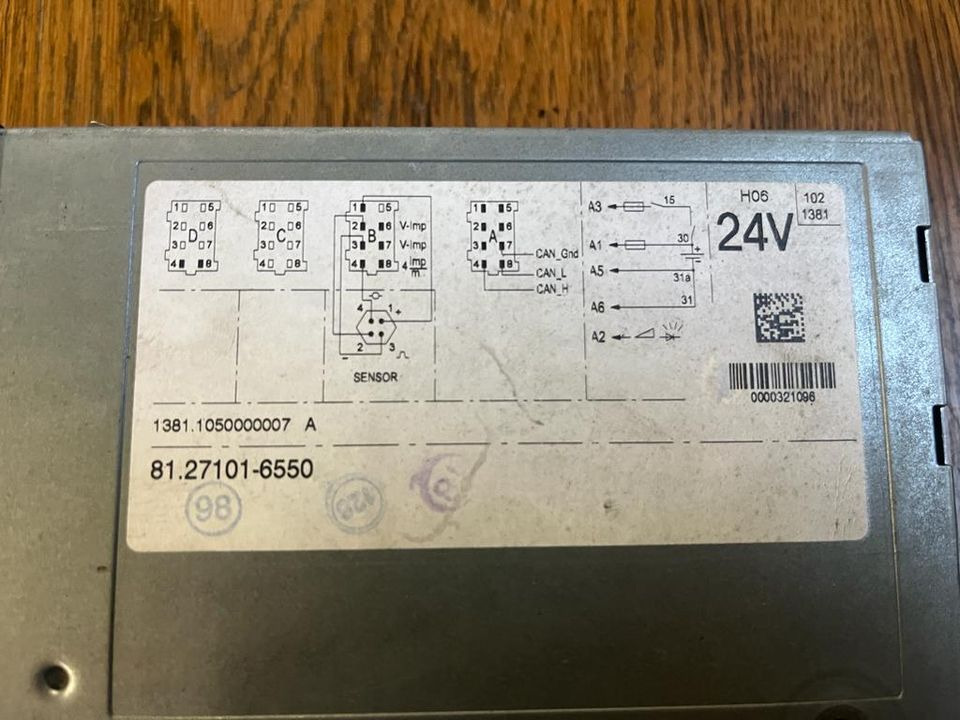 MAN TGA TGL Tachograph 81.27101-6550 - Tacógrafo para Camión: foto 2 MAN TGA TGL Tachograph 81.27101-6550 - Tacógrafo para Camión: foto 2