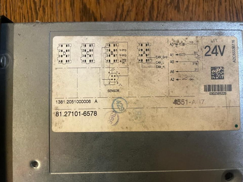 MAN TGX TGS TGA TGL Tachograph 81.27101-6578 - Tacógrafo para Camión: foto 2 MAN TGX TGS TGA TGL Tachograph 81.27101-6578 - Tacógrafo para Camión: foto 2