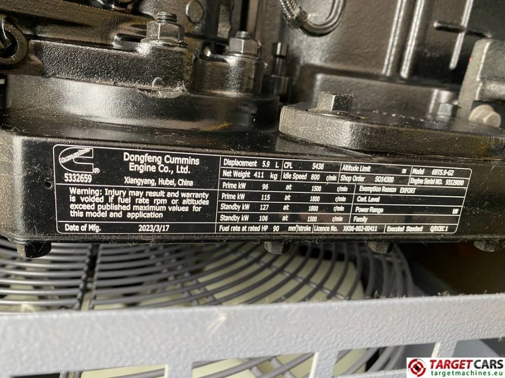Generador industriale nuevo Atlas Copco QES100 Diesel 100KVA Generator 400/230V Unused: foto 13
