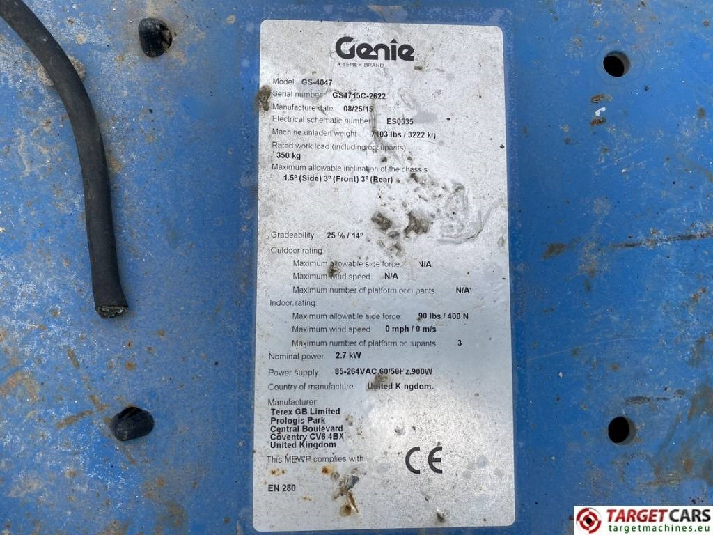 Leasing para Genie GS-4047 Electric 4047 Scissor Work Lift 1389cm  Genie GS-4047 Electric 4047 Scissor Work Lift 1389cm: foto 10