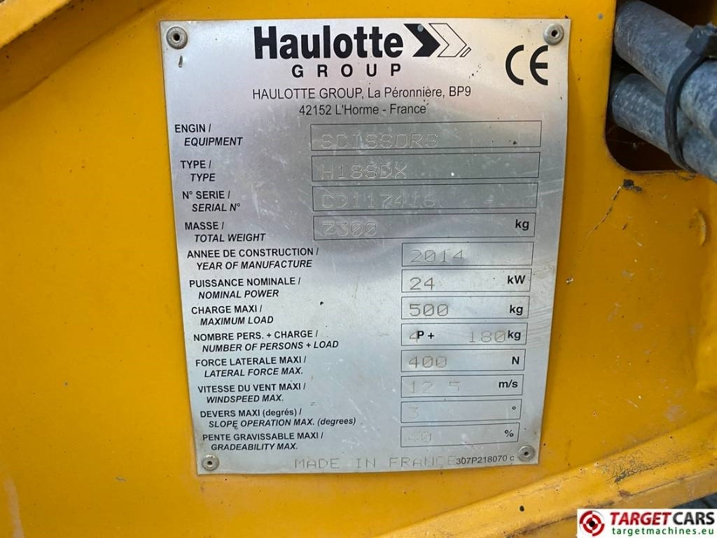 Plataforma de tijeras Haulotte H18SDX Diesel H18SX Scissor 4x4 Work Lift 1800cm: foto 10
