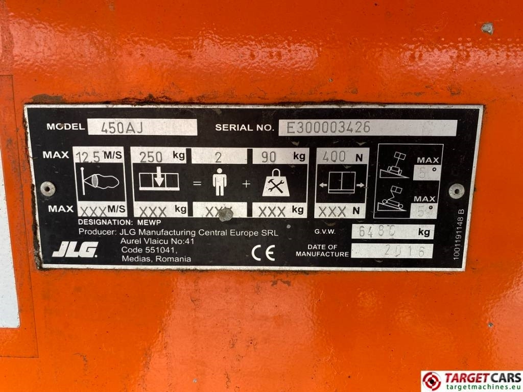 Leasing para JLG 450AJ Articulated 4x4 Diesel Boom Work Lift 1572cm  JLG 450AJ Articulated 4x4 Diesel Boom Work Lift 1572cm: foto 44