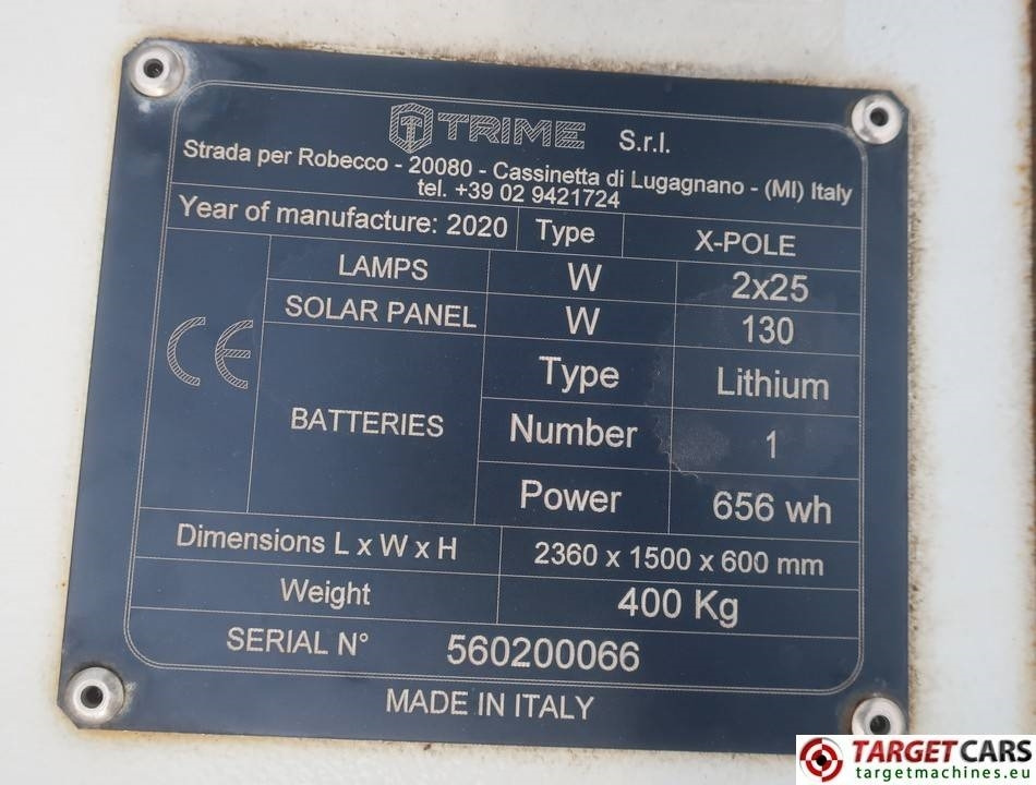Leasing para Trime X-Pole Tower Light 2x25W Led Solar Panel  Trime X-Pole Tower Light 2x25W Led Solar Panel: foto 10
