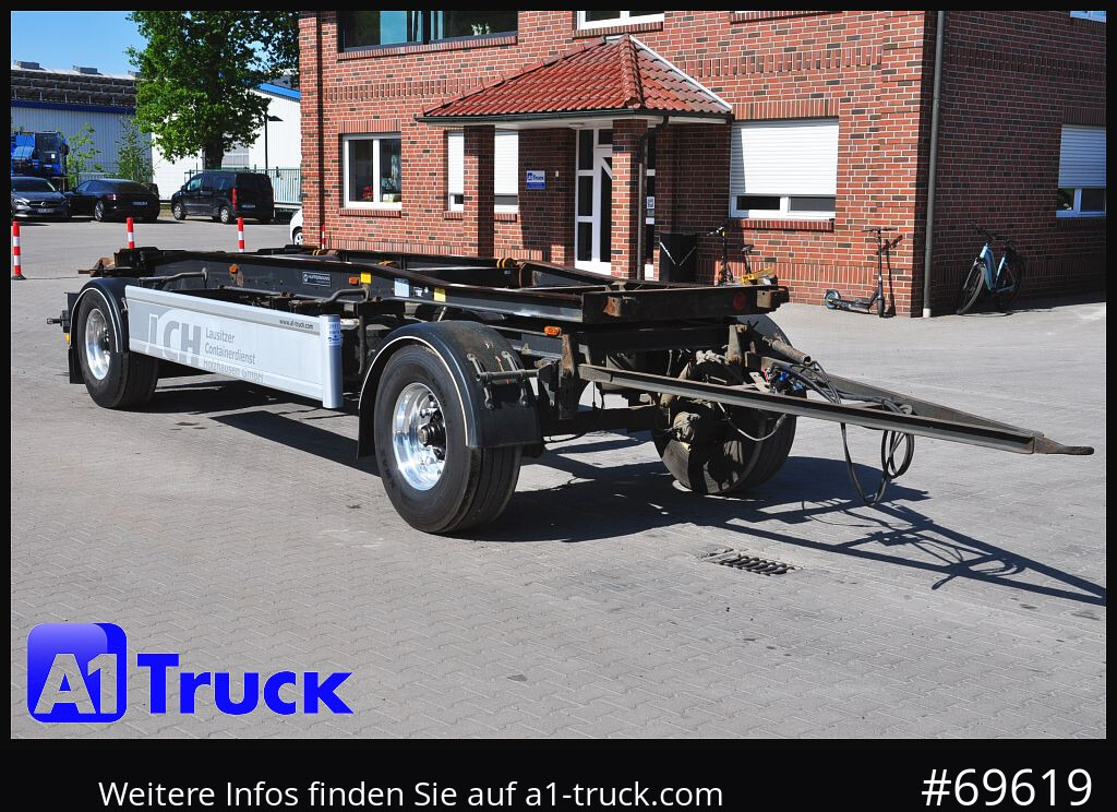 HUEFFERMANN HSA 1870 Luft, BPW Alu, - Remolque multilift/ Portacontenedores de cadenas: foto 1 HUEFFERMANN HSA 1870 Luft, BPW Alu, - Remolque multilift/ Portacontenedores de cadenas: foto 1