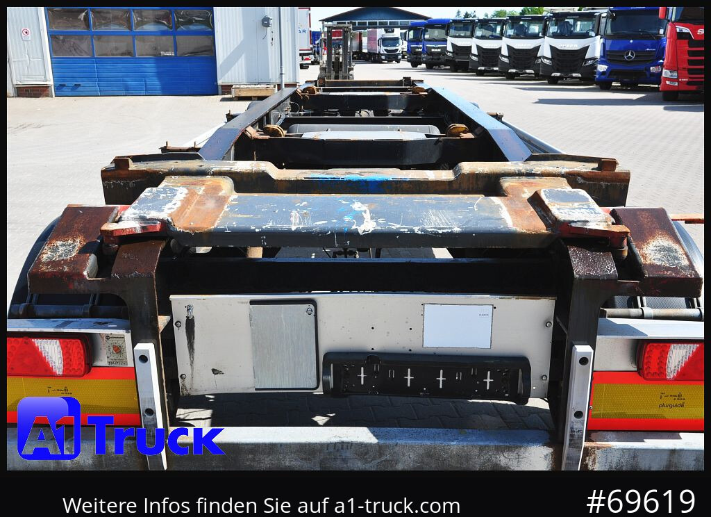HUEFFERMANN HSA 1870 Luft, BPW Alu, - Remolque multilift/ Portacontenedores de cadenas: foto 2 HUEFFERMANN HSA 1870 Luft, BPW Alu, - Remolque multilift/ Portacontenedores de cadenas: foto 2