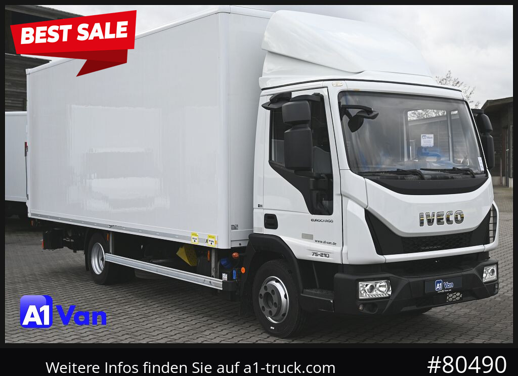 IVECO EuroCargo 75E21/P Koffer, LBW, Klima, Luftfederung - Furgoneta caja cerrada: foto 1 IVECO EuroCargo 75E21/P Koffer, LBW, Klima, Luftfederung - Furgoneta caja cerrada: foto 1