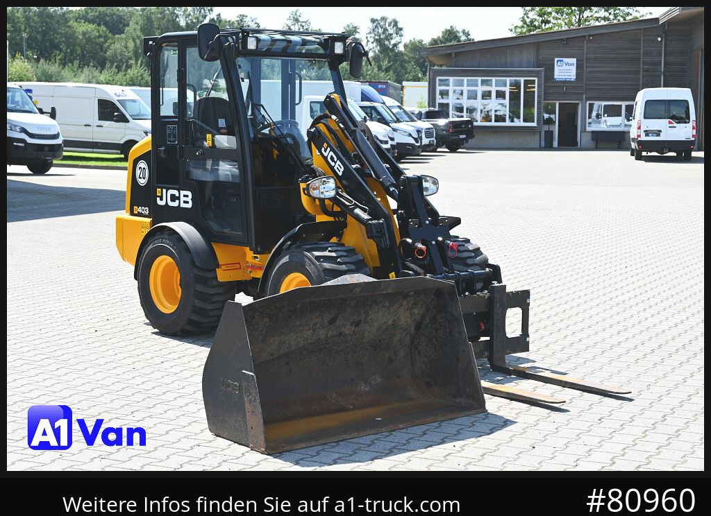 JCB JCB 403 SP Radlader, Palletengabel, Kabine, Zusatzhydraulik - Cargadora de ruedas: foto 1 JCB JCB 403 SP Radlader, Palletengabel, Kabine, Zusatzhydraulik - Cargadora de ruedas: foto 1